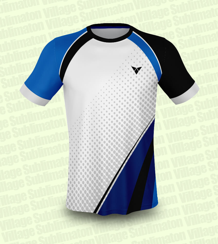 Buy Jersey Design on X: Blue and White Black Dotted Football Jersey Design    / X