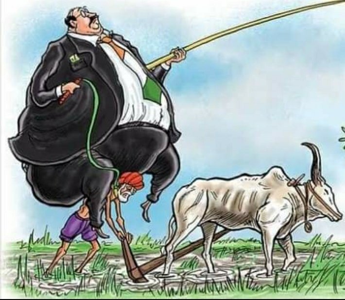 Tejashvachhani_'s tweet photo. The farmers not only carrying burden of GDP on their shoulders,I feel they're also carries politicians &amp; their economy too!!

#कृषि_निजीकरण_रोको 
@HardikPatel_ https://t.co/0ZqtFB8C3z
