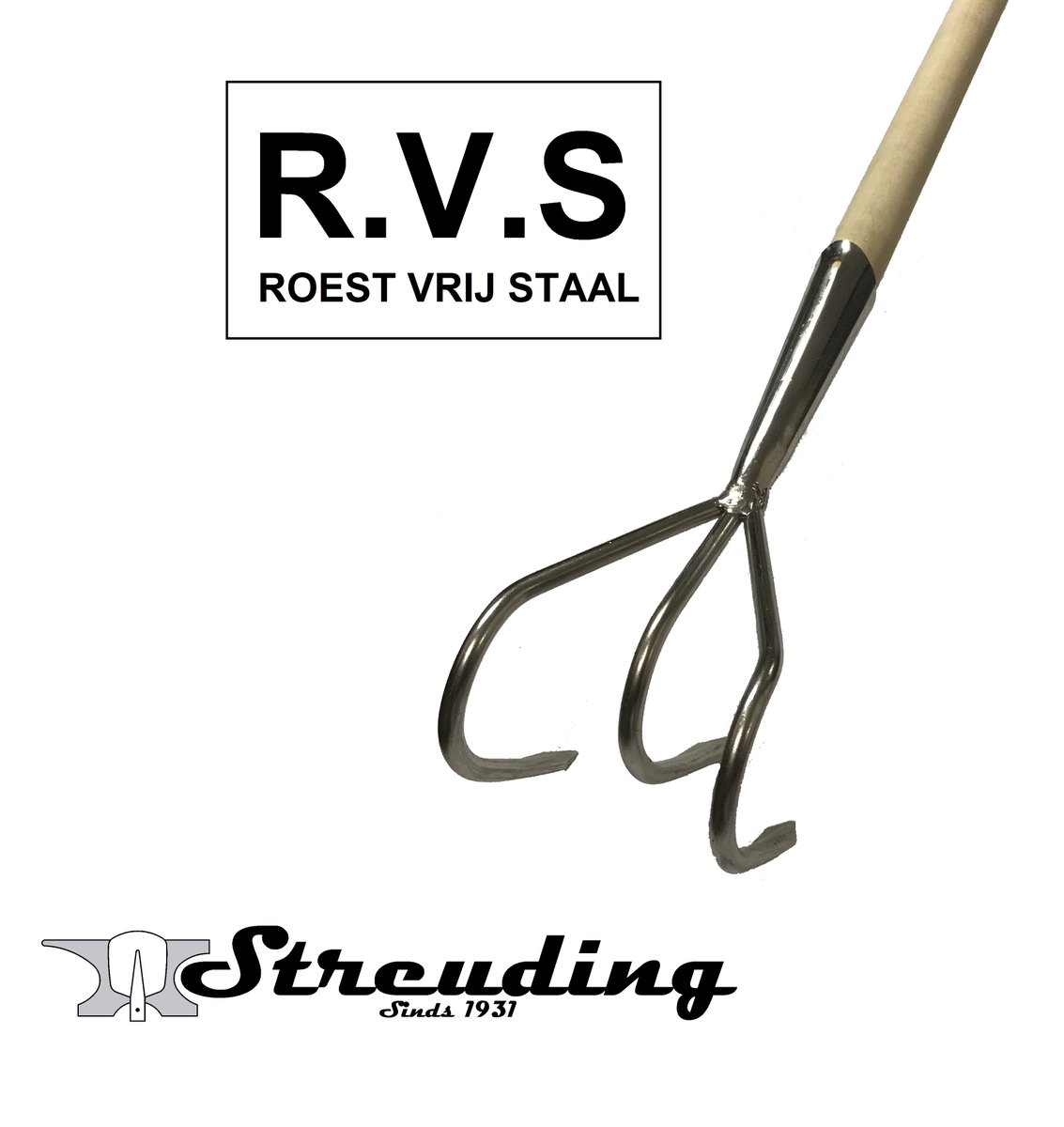 Roestvrij stalen cultivator 3 tands met steel - SCHOPPENshop.nl schoppenshop.nl/rvs-cultivator… via @@Schoppenshop