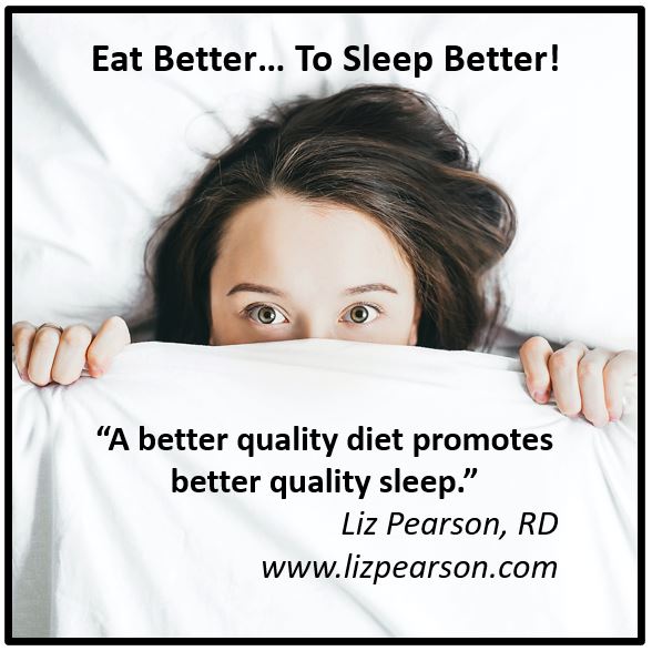 Is Your Diet Enhancing or Hurting the Quality of Your Sleep? 
While many factors affect sleep quality, emerging research says better quality diets result in better quality sleep.  lizpearson.com/is-your-diet-e…