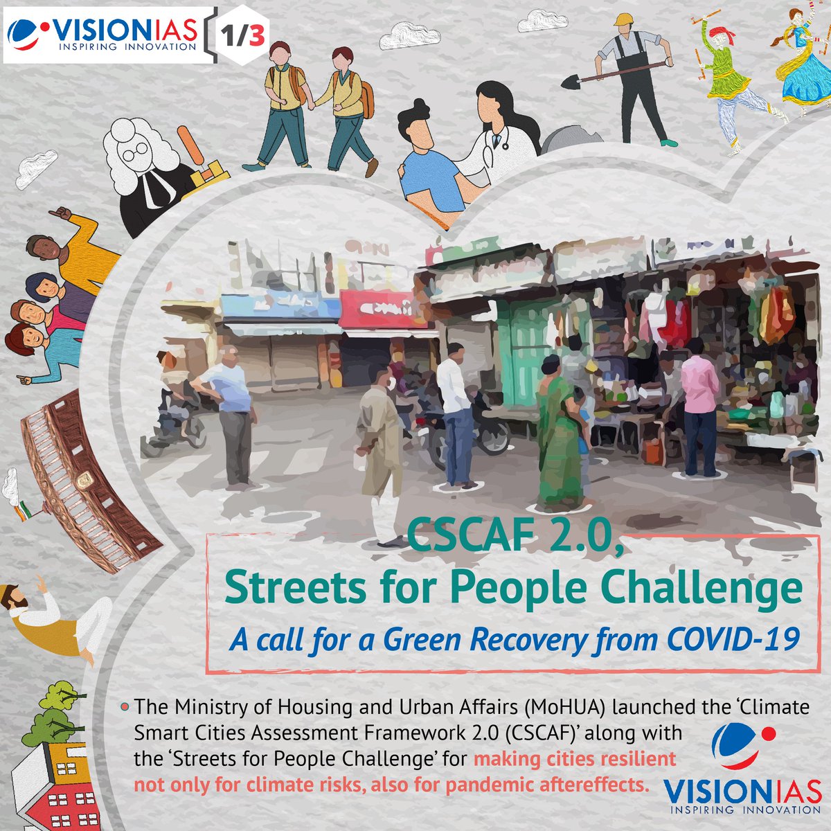 Vision_IAS's tweet image. CSCAF 2.0, Streets for People Challenge: A call for a Green Recovery from COVID-19

For more current affairs and infographics, visit visionias.in/resources

#visionias #currentaffairs #prelims2020 #prelimsiscoming #abhyaas #upsccse #ias #ias2020 #upsc2020