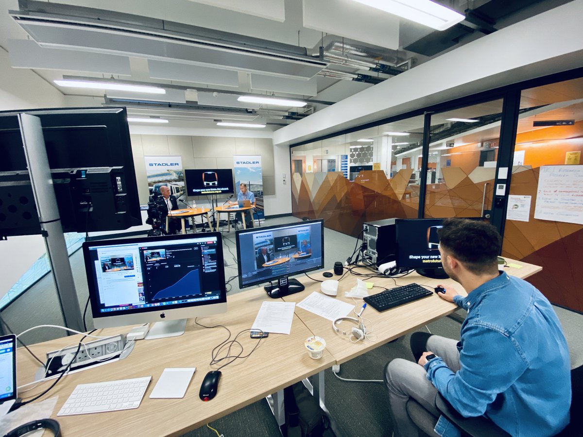 📽️Behind the scenes in the <a href="/OpenLab_Ncl/">Open Lab - Newcastle University</a> studio for the launch of the new <a href="/My_Metro/">Tyne and Wear Metro</a>.

🚅🚅🚅

#ShapeYourMetro 👉 metrofutures.org.uk