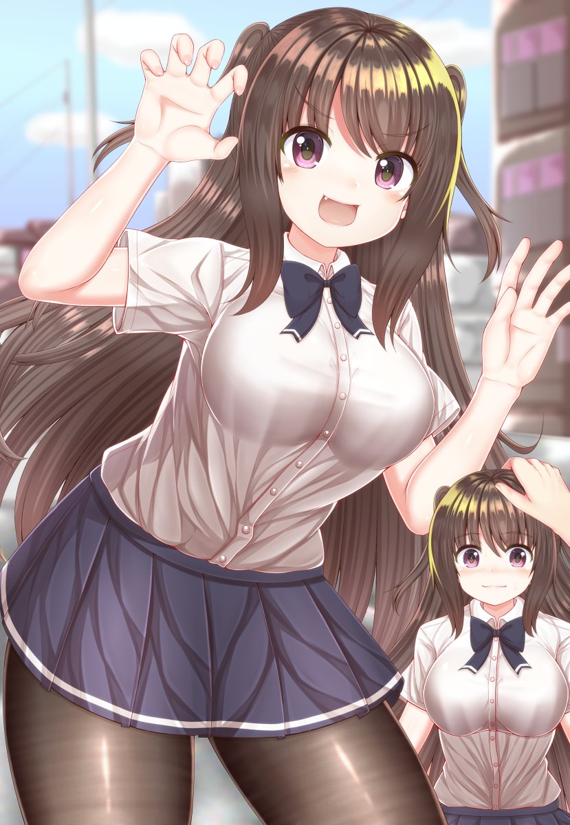 服装が変わると真っ先に見せびらかしに来る(二枚目文字なし版です) 