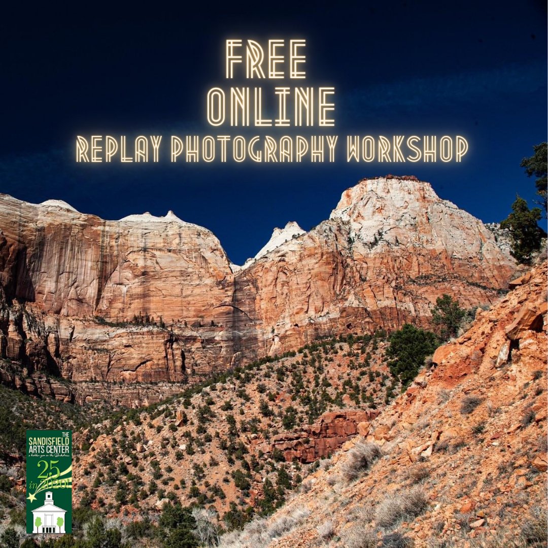 FREE and ONLINE at  your convenience! Inspiration & guidance from a master photographer, Thad Kubis: Mastering Your Camera Part Two replay! buff.ly/2OhLDqr
#sandisfieldartscenter #sandisfieldma #photographyworkshop #freeonlineworkshop #culturalberkshires