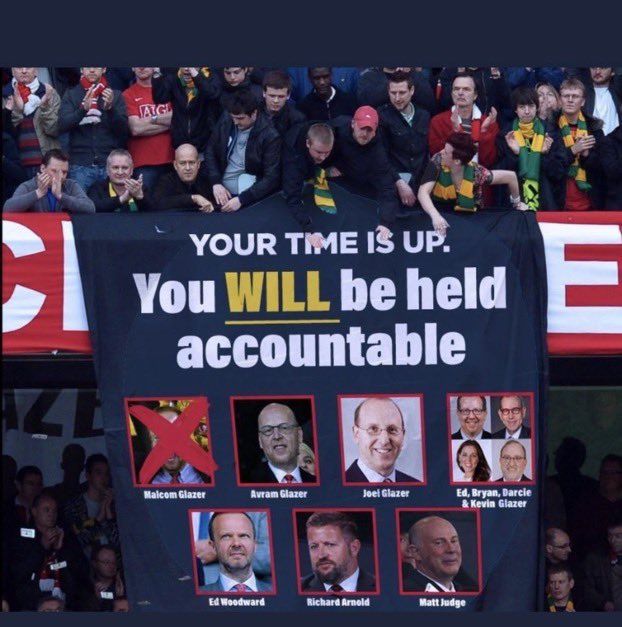 dave_m9x's tweet photo. @ManUtd One down, the rest to go. #GlazerOutWoodwardOut https://t.co/hMIYoaVD1A