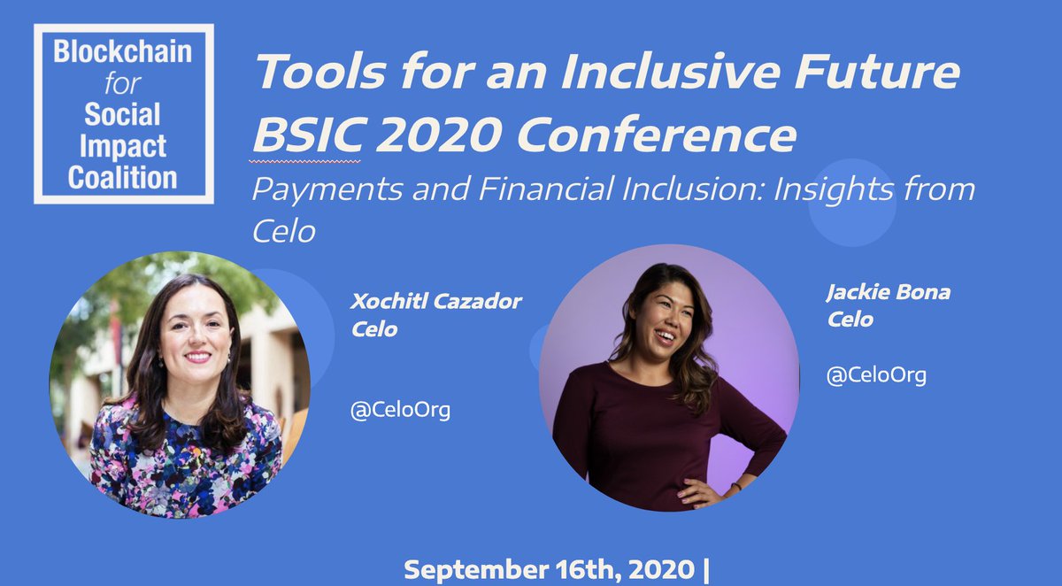 ethereum4impact's tweet photo. #BBSIC2020 Conference Tools for an Inclusive Future is starting in one hour! Join @celoorg for a conversation on Financial inclusion. Register here and watch us live on Facebook. https://t.co/np5wlpICfv @yorkerhodes @susiebatt @ravisrinivasanx @ThessyMehrain https://t.co/FAMoEtXVfH