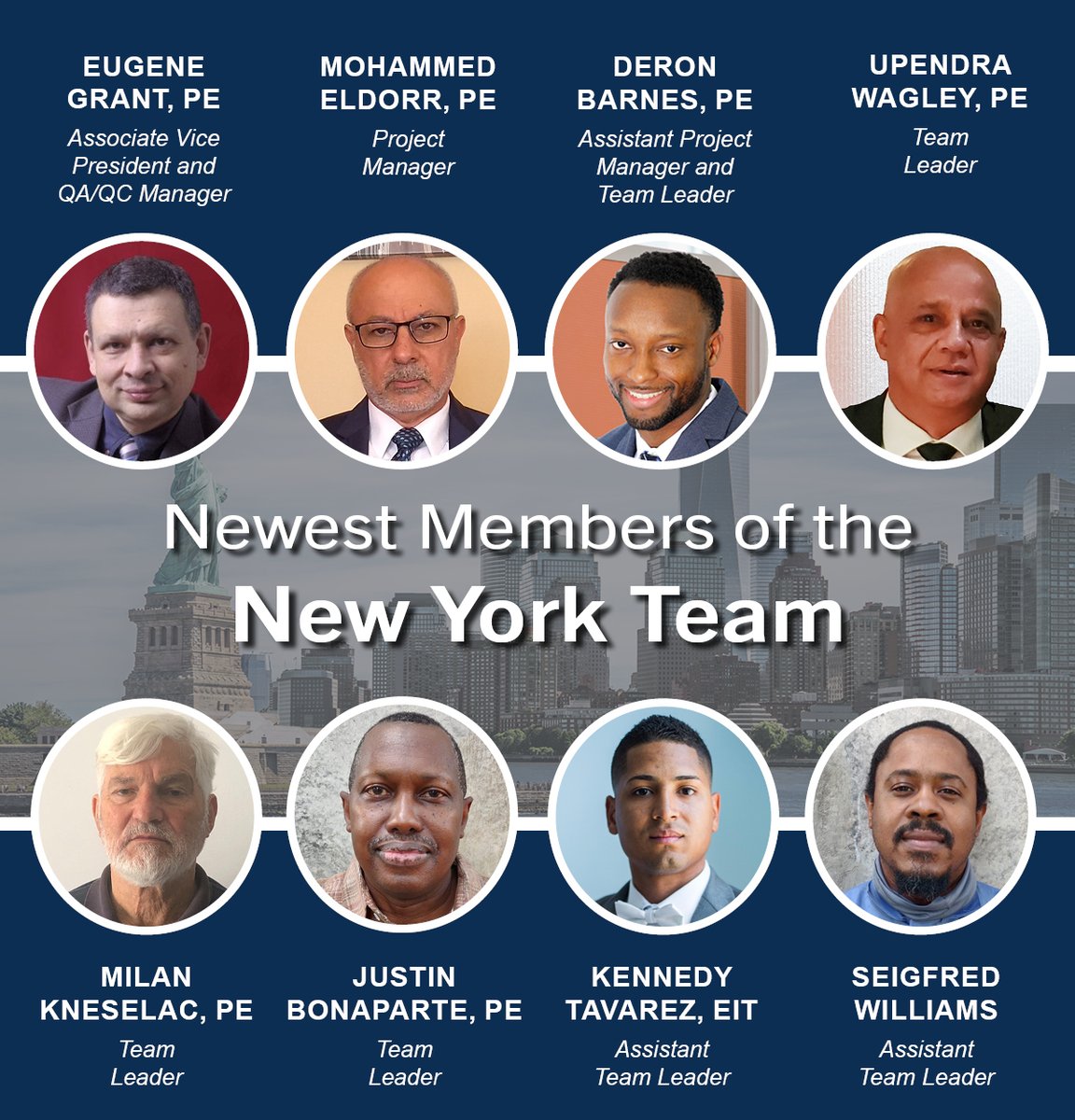 PRIME_Eng's tweet image. PRIME AE Group of NY accelerated its growth through the addition of the rich and diverse talent of engineers and inspectors. Today, we are thrilled to introduce you to the newest members of our New York team! #GrowthandSuccess