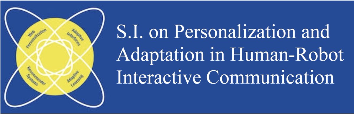 mc42593839's tweet photo. We look forward to receiving your valuable contribution to our Special issue on Personalization and Adaptation in #Human- #Robot Interactive Communication on the #UMUAI Journal.
Formatting guideline: https://t.co/KsnkGbLbxZ
The abstract submission: https://t.co/xYSfLV3o27 https://t.co/V8MBLmX18a