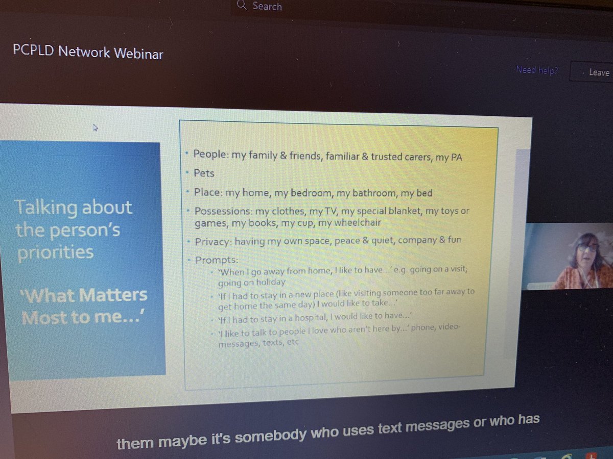 biggsfe's tweet image. Priorities to consider for Palliative Care for LD #PCPLD2020