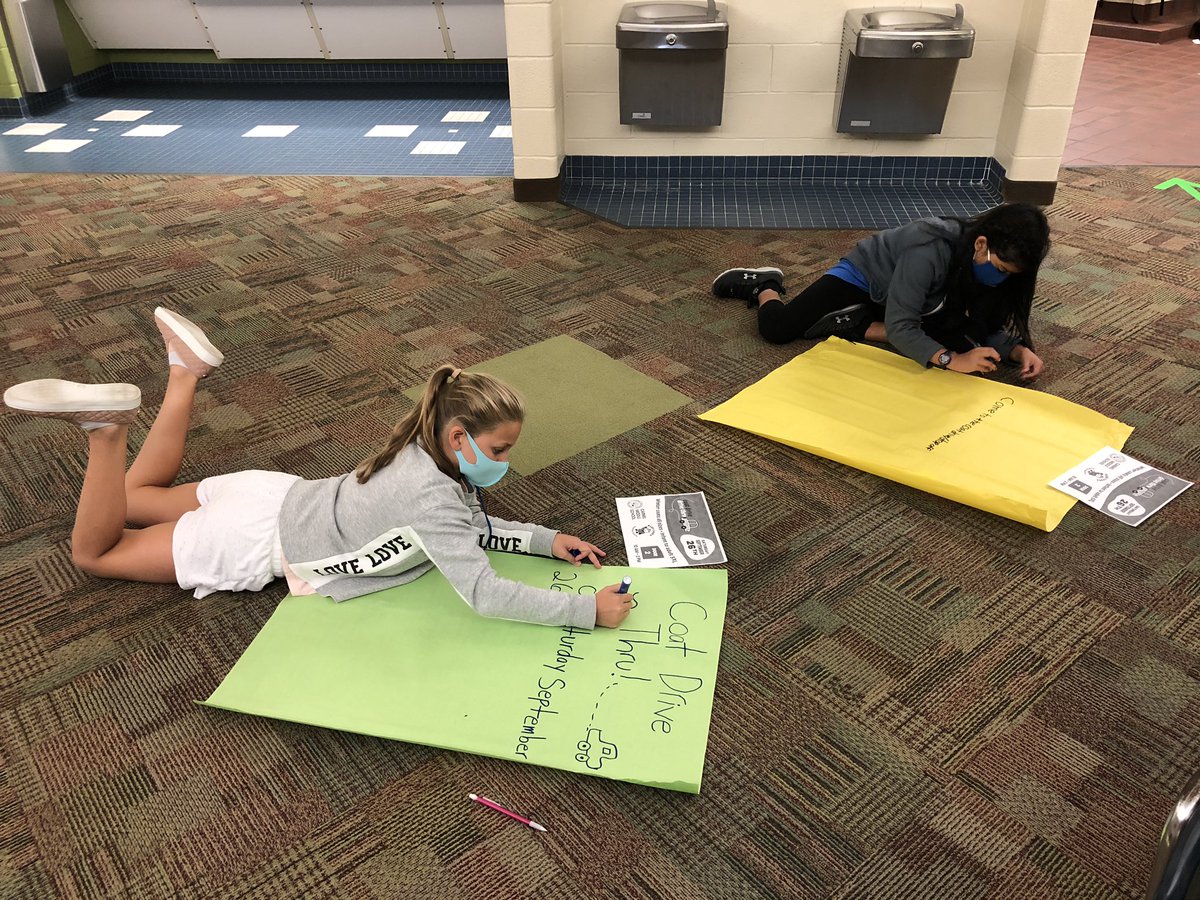 mrsmithpte's tweet photo. @PrairieTrace1 Lighthouse Team met yesterday during recess to start promoting the Coat Drive! Bring your gently used coats to Carmel Middle School this Saturday from 10-2! All sizes welcome! https://t.co/4clOY0Nk9s