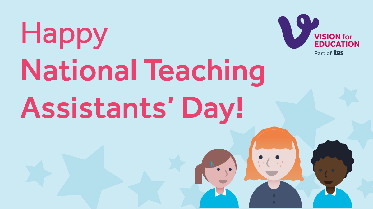 A very happy National Teaching Assistant's Day to each and everyone of our lovely TAs! #schools #vision #tas #cambridgeshire 
Always keen to speak to you whether fully qualified or looking to get in to education- get in touch today! amy.heading@visionforeducation.co.uk