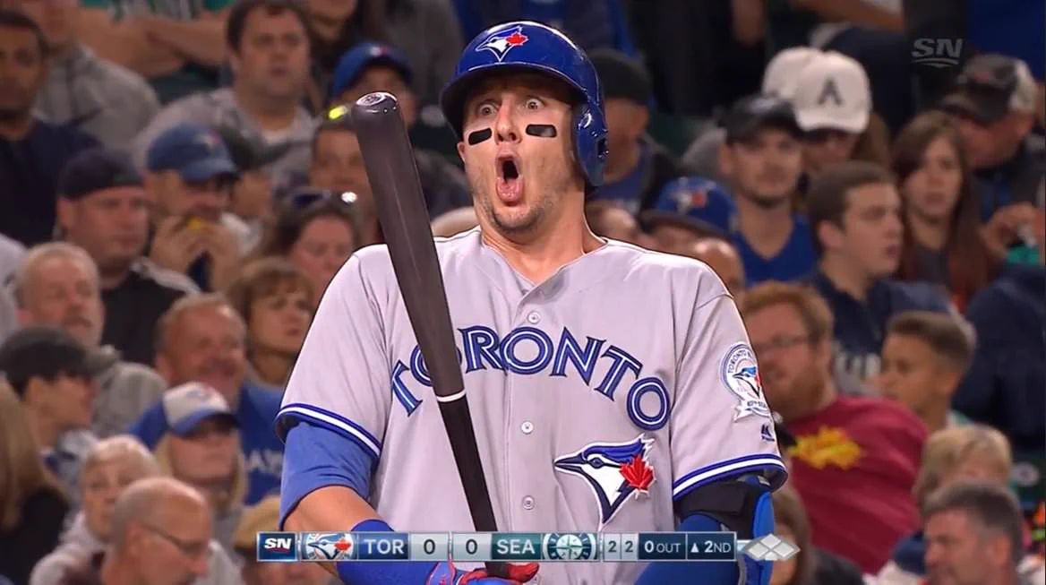 バットが語りかけた!？プロ野球選手のびっくり顔w