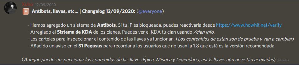 Changelog 12/09/2020: (Se me olvido publicar este)