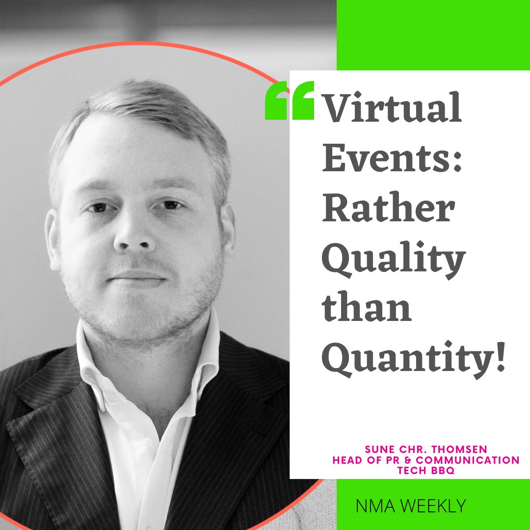 NMA_vc's tweet photo. 🎧 We got a behind the scenes audio sneak peek of the upcoming @TechBBQ for you. #NMAWeekly with Sune Christian Thomsen of #TechBBQdigital about pulling off a virtual event in less than 10 weeks and why resilience is key.🎧
▶️ https://t.co/dsqvi88fKx
▶️ https://t.co/jk2uoEhyuk https://t.co/fuLSXVgG7w