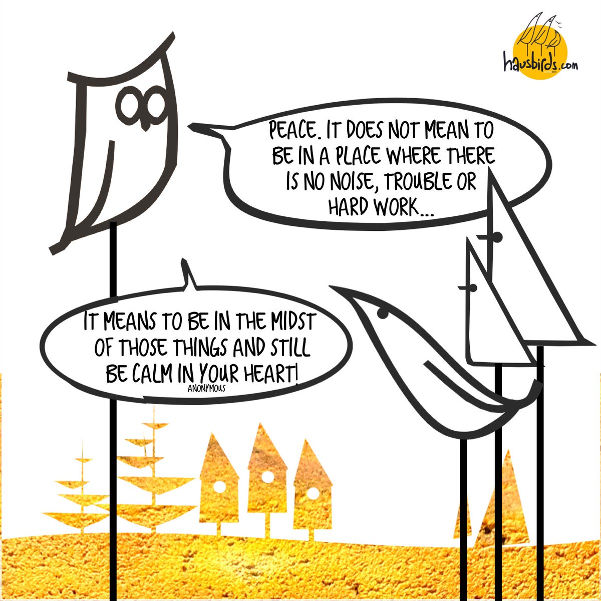 Increase the inner peace 😉 
#WednesdayWisdom #WednesdayVibes #mindfulness #selfcare #riseaboveit #Loveyourself #hausbirds #hausbird #perfectgift #sculpture #midcenturystyling