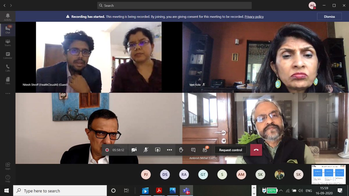 As we wrap up Day 1 of #StartupGrandChallenge, we would like to thank the judges for helping us find the best health-tech startup ideas. <a href="/DrAmbrishMithal/">Dr Ambrish Mithal</a> <a href="/VaniKola/">Vani Kola (vanik.eth)</a> <a href="/nachiketmor/">Nachiket Mor</a>
