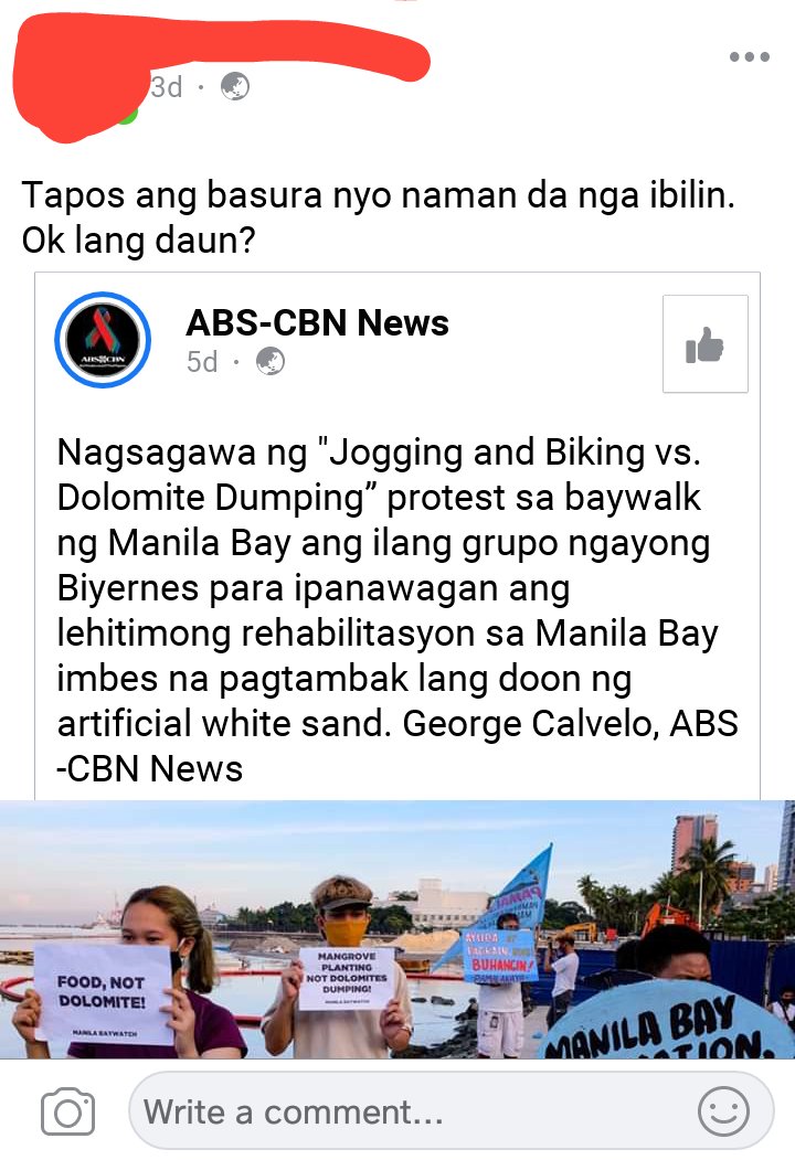 It starts with utmost confidence.Translation: "Tapos ang basura niyo naman diyan na maiiwan. Ok lang pagkatapos?"