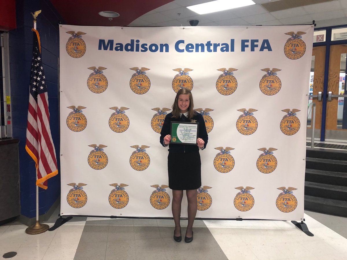 MCHS_FFA's tweet photo. Homecoming Candidate #27 is Olivia Young. Olivia has served as FFA reporter and is currently serving as Sentinel. She was part of the the 2019 State Champion team for Ag Sales, and she has competed at the regional level for Senior Parliamentary. Olivia is a proud member of FFA! https://t.co/R6zkpnDki8