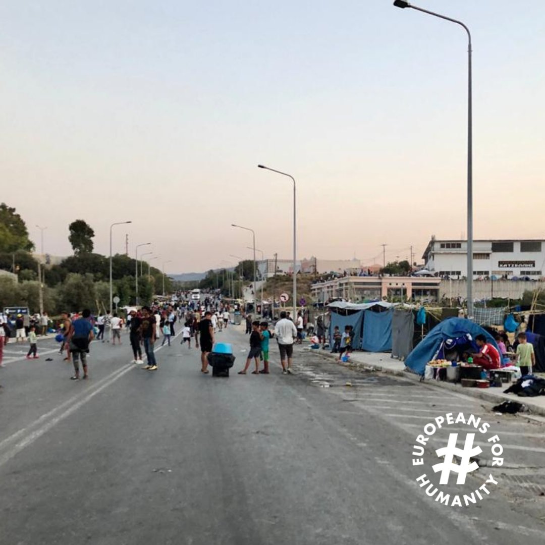 officialEFH's tweet photo. Rebuilding their lives on the streets a week after Moria was burned down. https://t.co/9TaR8bxkdh