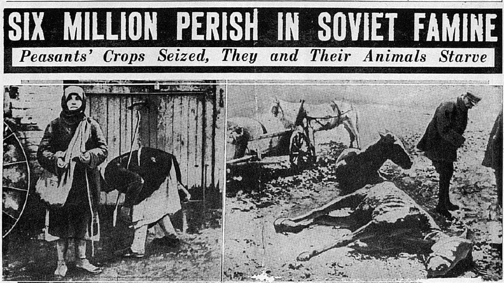 La crisis alcanzó su punto máximo en el invierno de 1932-1933, cuando grupos organizados de policías y apparatchiks comunistas saquearon las casas de los campesinos y se llevaron todo lo comestible, desde cosechas hasta suministros de alimentos personales y mascotas.