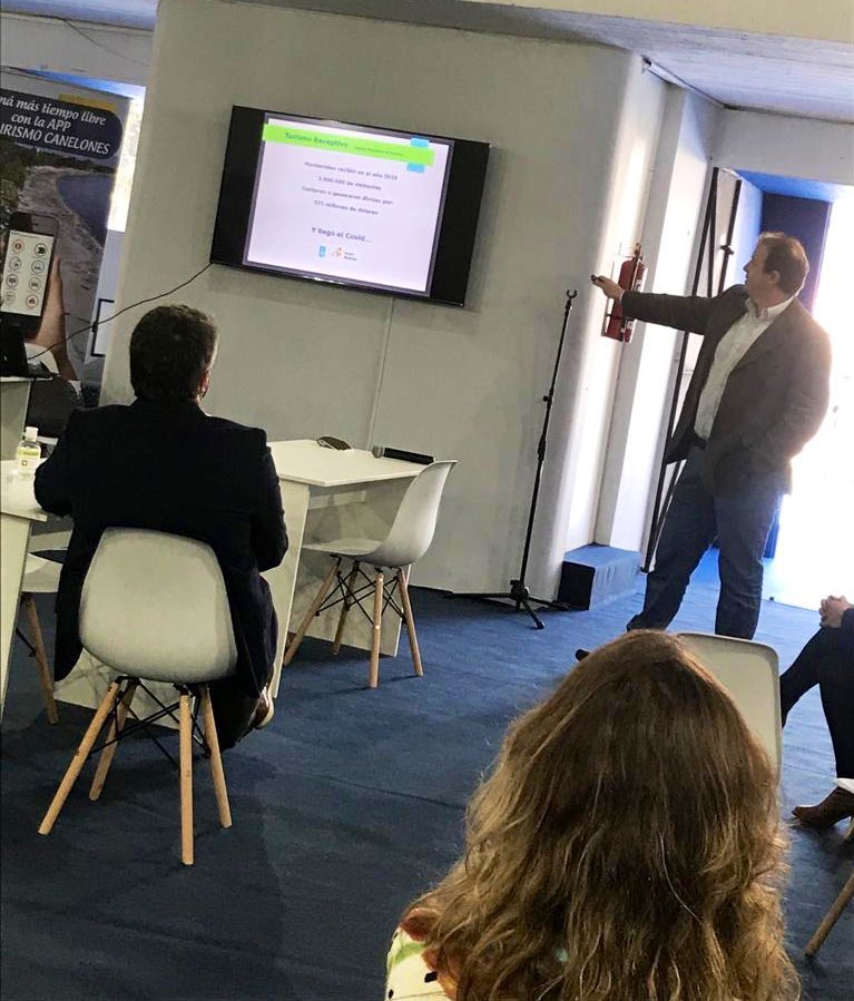 DescubriMvd's tweet photo. Montevideo presentó sus productos y atractivos turísticos en la ronda de negocios llevada a cabo por @Uruguay_Natural en la #ExpoPrado2020 https://t.co/tznvU2Xq0G