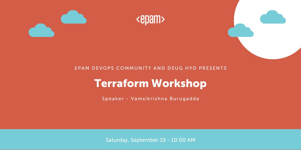 EPAM_India's tweet image. Come join us this weekend for a workshop on Terraform, where we will be discussing its manual deployment on Azure &amp;amp; CI/CD using Github Actions..  Register Here: ow.ly/aQui50Bspl2

#LifeAtEPAM #LearningWithEPAM #EngineersofEPAM