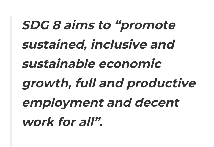 That gave birth to  #DecentWork Initiative that we intended to undertake as a collaboration of citizens and  @Open_Institute. This initiative is based on Sustainable Development Goal number 8 which is Decent Work and Economic Growth.  #SGDs  #SDG8