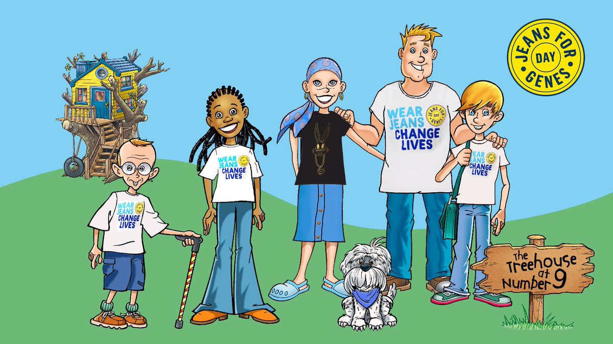 TreehouseGenies's tweet photo. The roots of our Treehouse can be found in the amazing work that Jeans For Genes does for people living with difference. Their charity gives grants and support to families all over the UK. Thank you! @geneticdisordersuk #jeansforgenesday #treehousegenies #wearjeanssavelives https://t.co/yxEsraM8XH