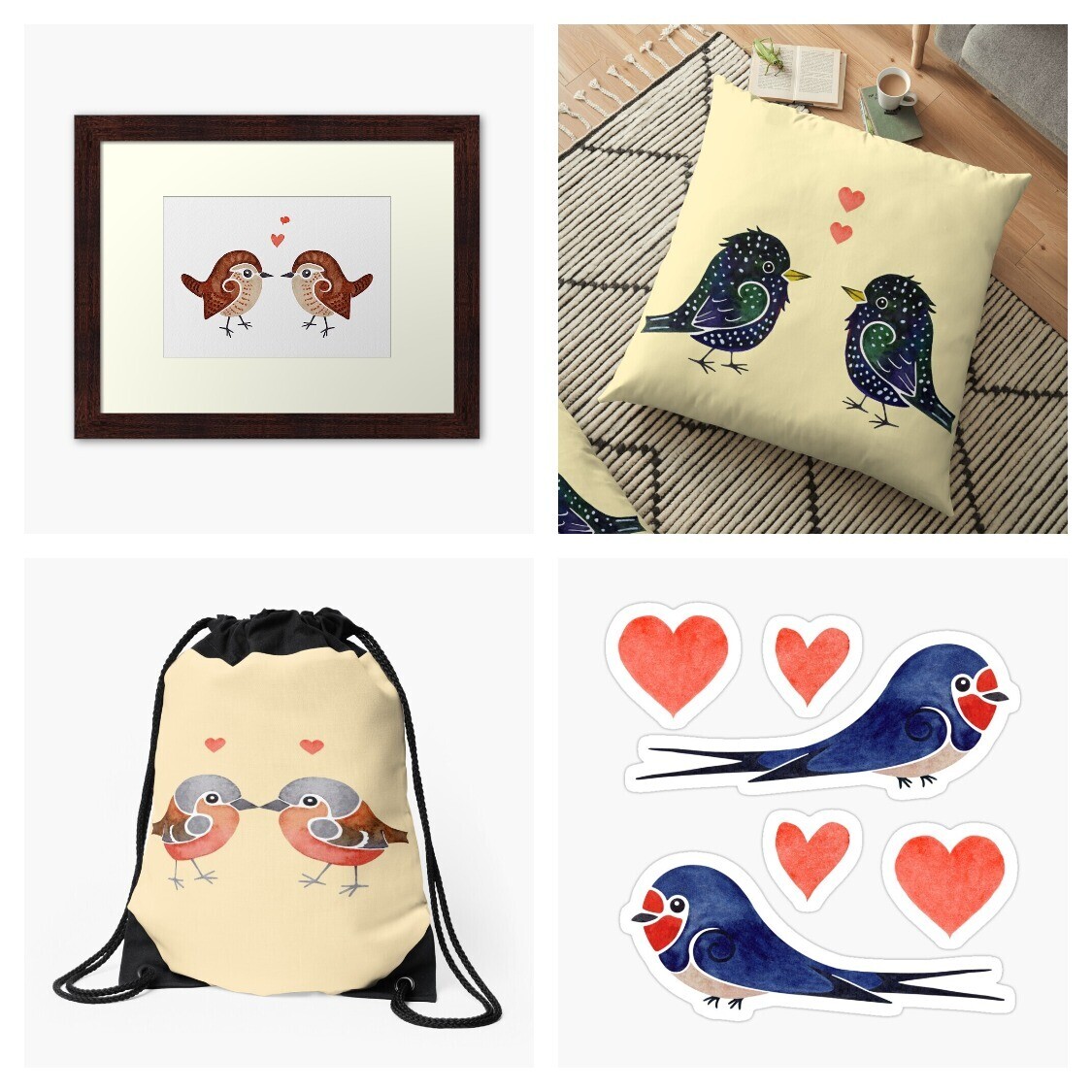 Luckiduck3's tweet photo. Cute Lovebirds, products for everyone, check out my #redbubble shop

https://t.co/b6Tl72WgbE

#Luckiduck #birdart #birds #cutebirds #findyourthing #redbubbleshop #redbubbleartist #gardenbirds https://t.co/p9CVEJ9Nlt