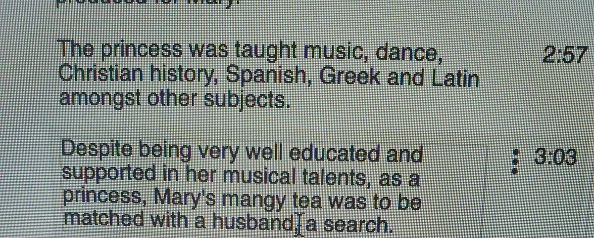 DrRuthAtherton's tweet photo. Mangy tea anyone? #autocaptioning #recordingfail #mustspeakclearly #twitterstorians https://t.co/odZ0U9Jsi8