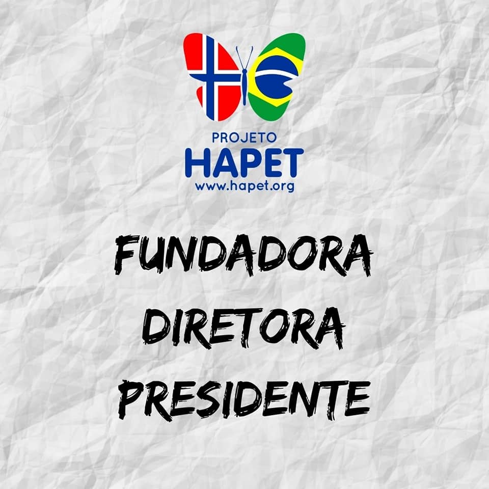 HapetProjeto's tweet photo. A partir de hoje, vocês irão conhecer um pouco dos responsáveis por todo o trabalho realizado no Projeto Hapet. Uma equipe maravilhosa que trabalha com muito amor para a transformação  de muitas vidas. Para darmos início, conheça a nossa Fundadora e Diretora Tine.
#projetohapet https://t.co/RaLE49Zfrx
