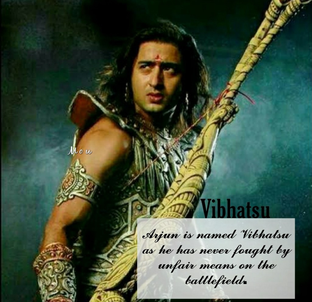 Vibhatsu – He is named Vibhatsu as he has never fought by unfair means on the battlefield  #ShaheerSheikh  #ShaheerAsAbir  #7YearsOfMahabharatSP Credit- google