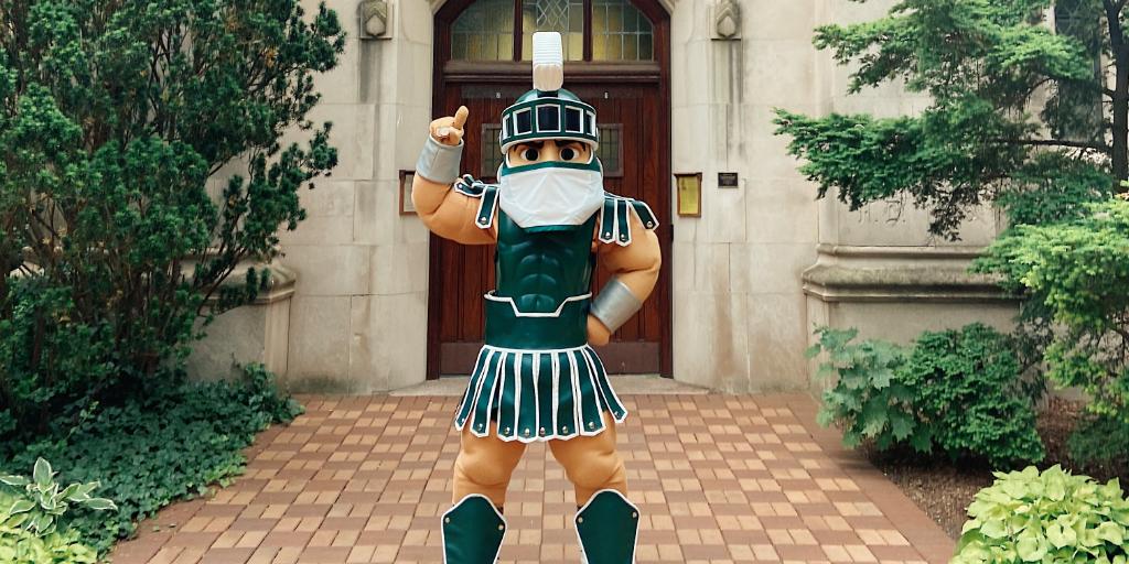 michiganstateu's tweet photo. Happy birthday to our favorite mascot in the game, @TheRealSparty! 💚 https://t.co/88fTez3uLS