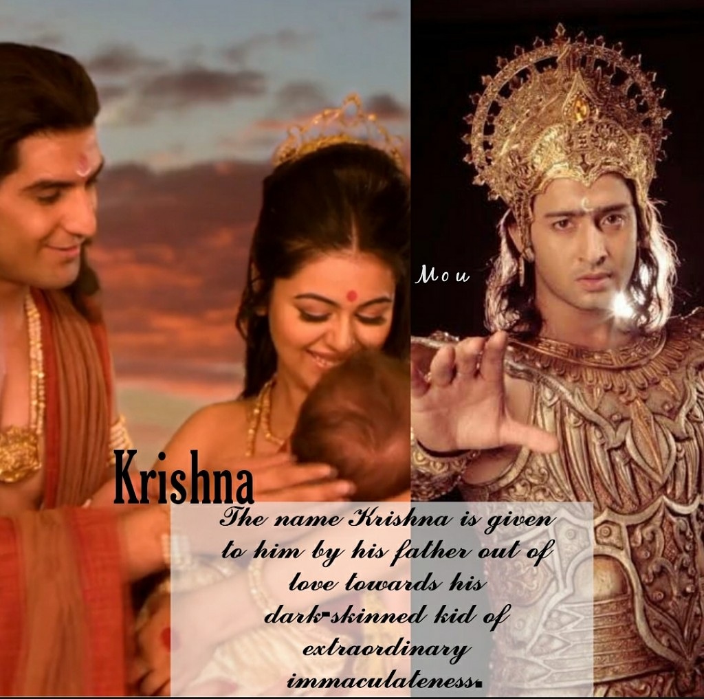 Krishna – This name is given to him by his father out of love towards his dark-skinned kid of extraordinary immaculateness. #ShaheerSheikh  #ShaheerAsArjun  #7YearsOfMahabharatSP