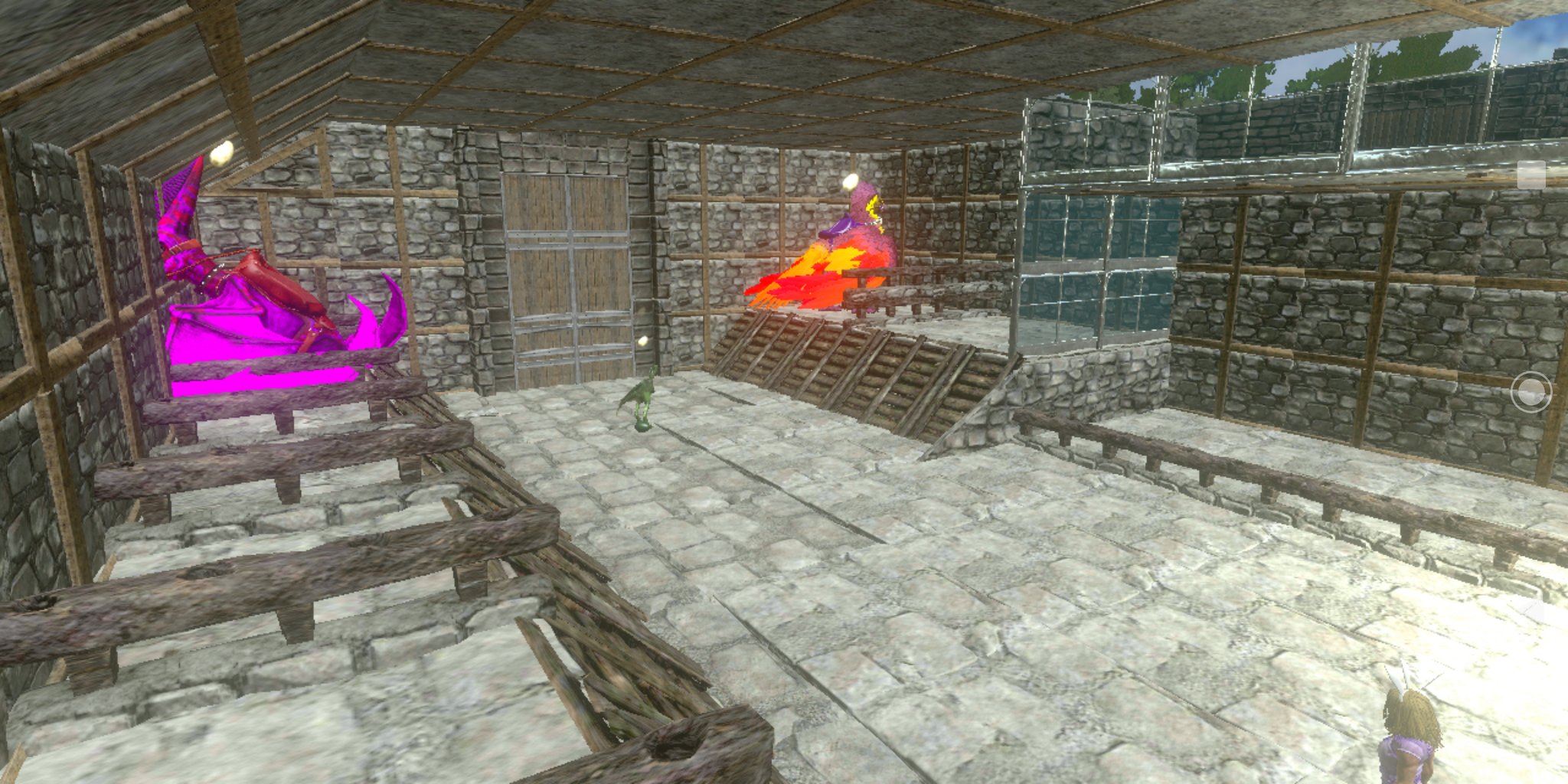 ニャーコ Ark 久しぶりの豆腐建築w 恐竜格納庫件ブリ部屋ちょっとキブルファーム風 ケツァルの下には癒しの子達を眺められるようにガラス張りにしました W Arkモバイル ニャーコ鯖 T Co Gjegaqagiw Twitter