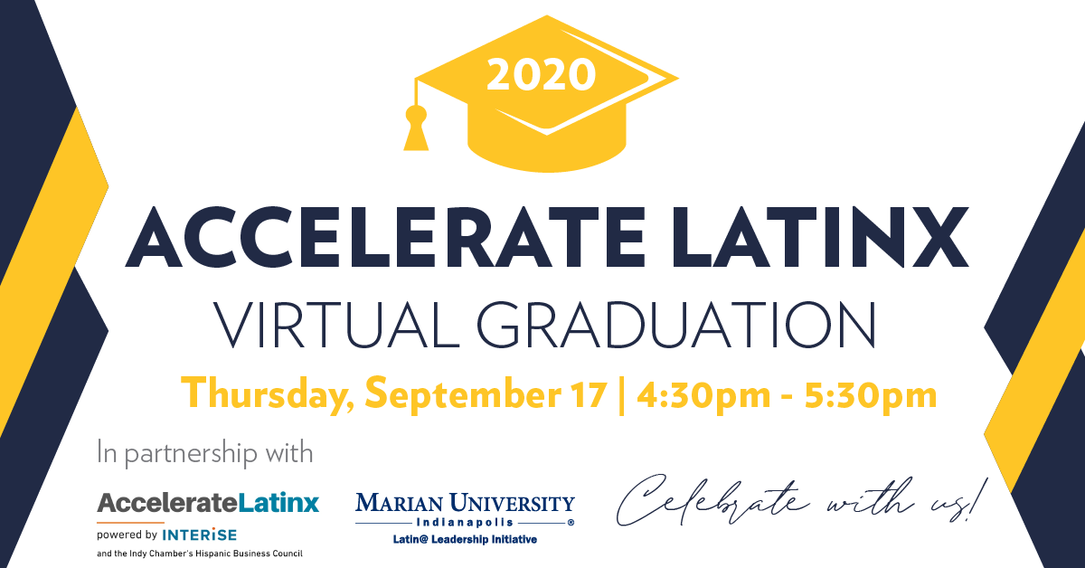 BOI_Indpls's tweet photo. We want to take a moment to recognize and thank our partners who made #AccelerateLatinx possible: @StreetWise_MBA and @MarianUniv. The 2020 cohort of Accelerate Latinx is comprised of 8 entrepreneurs from 6 six different industries. ๐
Celebrate with us: https://t.co/bS7KCvRZos https://t.co/xKCeDJQooY