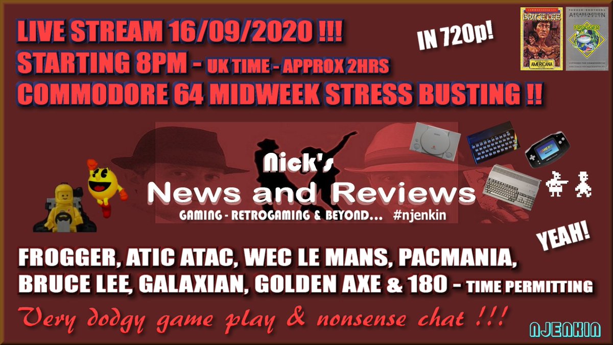 jenkin7NICK's tweet photo. Ace! It's scheduled in. A Commodore 64 Live stream is happening on the channel this eve. All about chilling and having a bit of fun. Hope to see you there! 😎👍

➡️ https://t.co/lKeoBSk2p6

#livestream #c64 #commodore64 #retrogaming #gaming #retro #njenkin https://t.co/y8vTmLmko4
