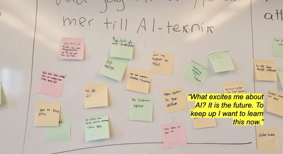 Next  @stevevosloo highlights the phenomenal work to collect insight from around the (5 regions, 39 countries, 200 attendees) & most importantly 9 workshop with KIDS from both global north&south.  #Ai4childrenReports https://www.unicef.org/globalinsight/featured-projects/ai-childrenInspiring quotes form kids(2/x)