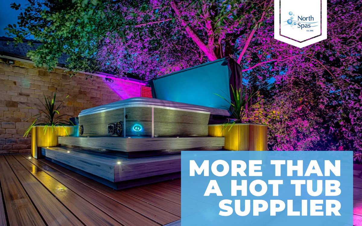 North_Spas's tweet photo. Did you know our #NorthSpas family run team undertake a wide range of garden projects including #HotTubs, #decking, outdoor lights &amp; electrics, fencing, #logcabins, #gazebos, landscaping &amp; much more. 🤩

Why not take a look at our site for inspiration > https://t.co/dKFVwf6CRH https://t.co/kOBRM7frVM
