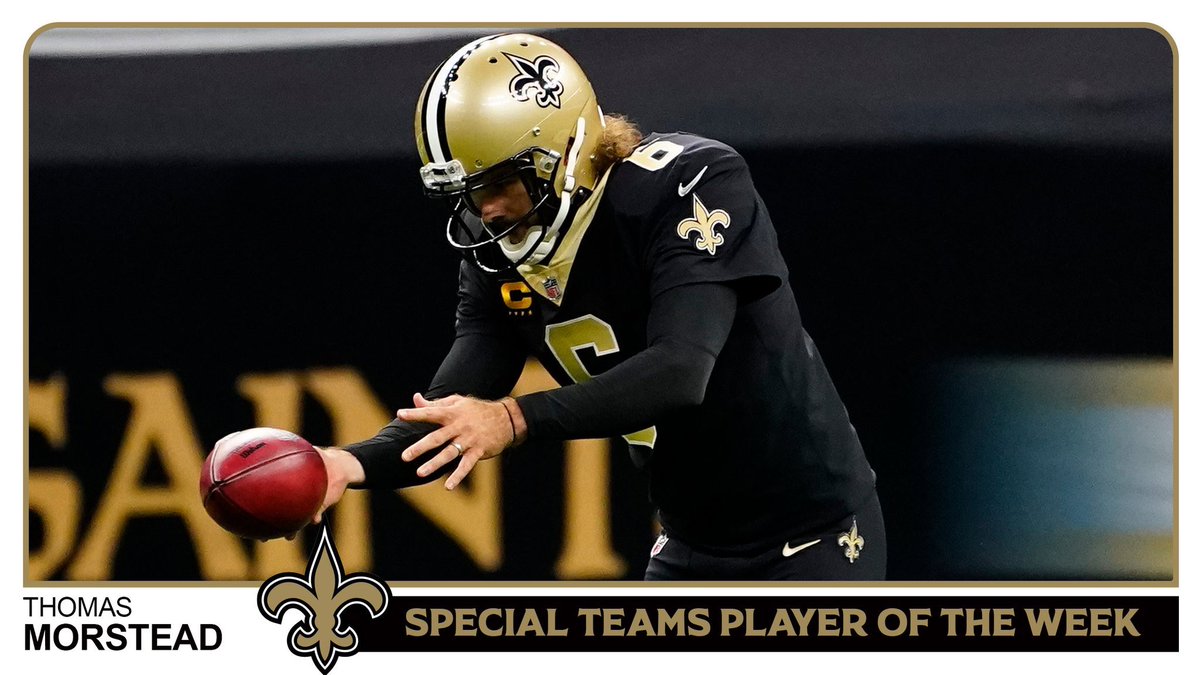 thomasmorstead's tweet photo. This should be named NFC special team of the week. Blocked kick, great punt returns set up by great blocks, elite gunner play, fumble recovery, 100% Kicks &amp; good snaps.

You’re only a success at the moment you perform a successful act 
Phil Jackson
#BeatTheRaiders
#WHODAT
#Saints https://t.co/S30Xe6DKkE