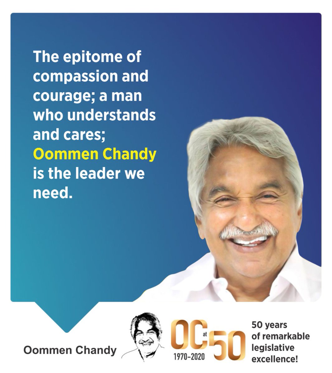 #OommenChandyAt50