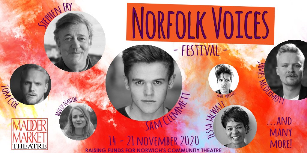 Excited to announce that my first play RUBBER RING is being revived in a production starring Sam King directed by Michelle Montague alongside work from Stephen Fry, Luke Wright, Molly Naylor, Sam Clemmett et al as part of <a href="/Maddermarket/">Maddermarket Theatre</a>'s Norfolk Voices Festival this November!