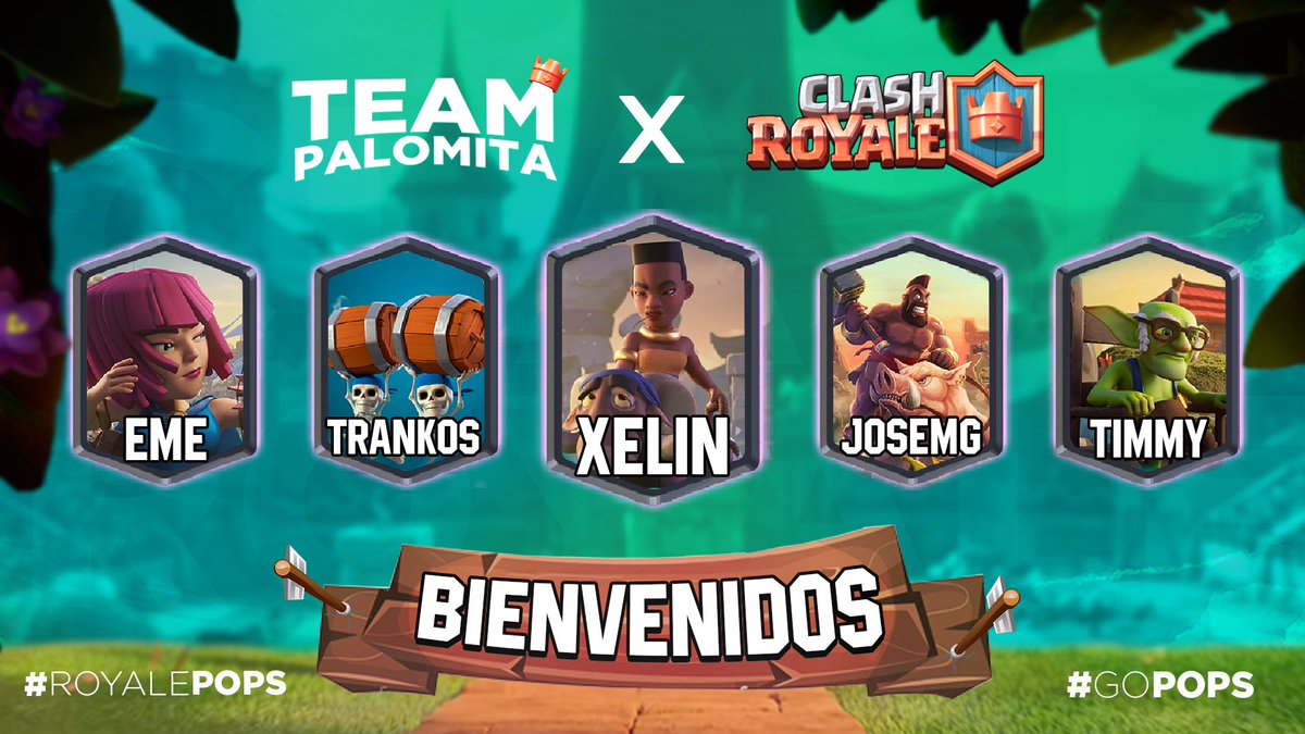 FelesGamingClub's tweet photo. Ha llegado el momento de presentar a nuestras #RoyalPops 🍿 de #ClashRoyale que al igual que #Pikachu os dejaran a todos IMPACTADOS💢
Ellos son:
💼@MasyeXT
🎴 @LBumpalumpa
🎴 @BacMateo
🎴 @abuso_del
🎴 @Insanity_JoseMG
🎴 @aitor_domingue9
Welcome to #LaMazorca 🍿 https://t.co/lmM7CPgbVc