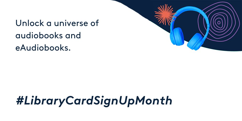 A vast collection of audiobooks and eAudiobooks, all free with your  #CincyLibrary card.  https://cinlib.org/2RxUeXG   #LibraryCardSignUpMonth