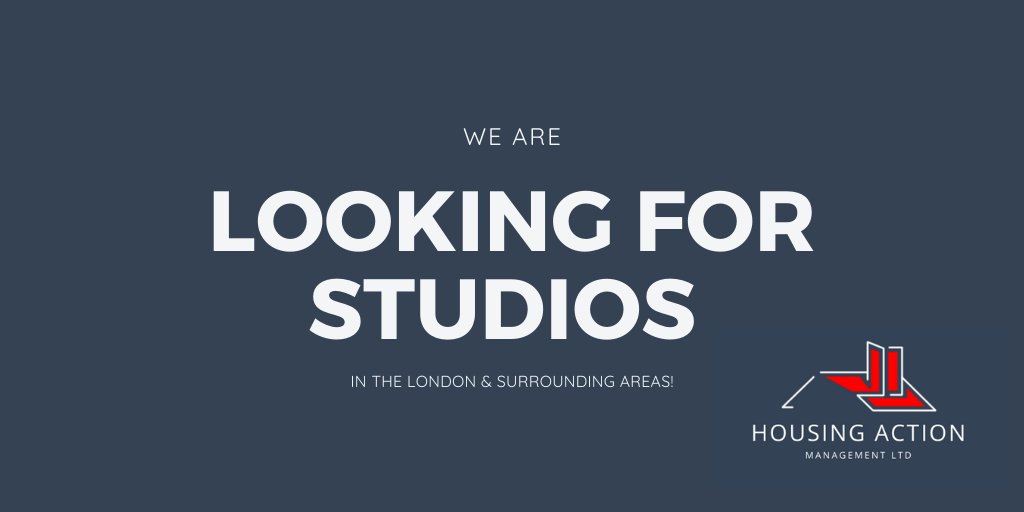 We are on the search for studios in the #London and surrounding areas. Have you seen our guaranteed rent package we are offering? We can tailor packages offered bespoke to you! Contact us now on 01206 860271 to discuss further.
#property #PropertyManagement