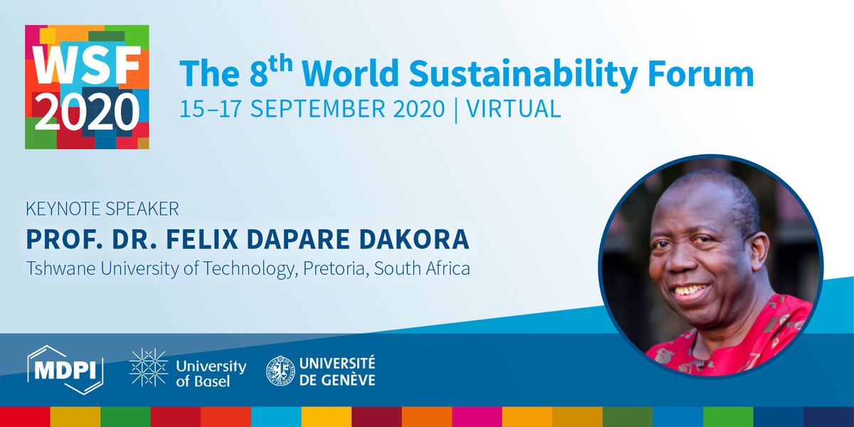 MDPI_Foundation's tweet photo. Want to know more about “Harnessing Innovative Technologies for Sustainable Food Production in Sub-Saharan Africa: Challenges and Opportunities”? Our Keynote speaker, Prof. Felix Dapare Dakora is talking about this now!
https://t.co/uQE4t5LgJZ
#WSF2020Virtual #SDGs https://t.co/dS5rNMEFjM