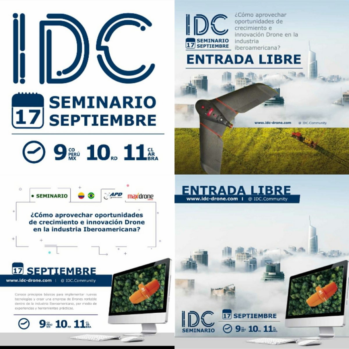 LeonorCocco's tweet photo. Aprovecha este Seminario y conoce mas del Congreso Ineroamericano de Drones que tendremos en noviembre. https://t.co/MM0eD5mDBS