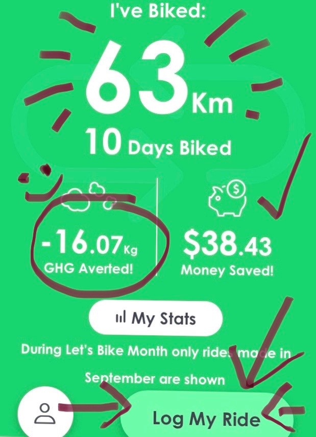 letsbikeottawa's tweet photo. Hey Ottawa, RIDE YOUR BIKE and tell us about it! You'll see the difference a bike ride can make..and maybe even be randomly selected to win a prize! Log 'em if you got 'em! https://t.co/dOktQSaS85
#ottbike #letsbike #ghgfree #sustainabletransportation https://t.co/aaxoVoSfDi