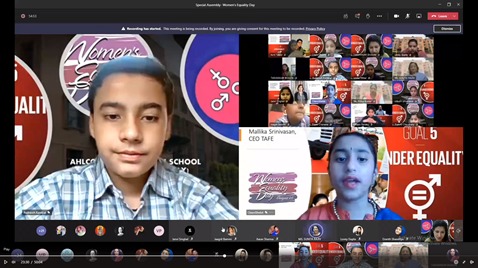 Marching towards spreading awareness of SDG no. 5 through a special assembly on Women's Equality by 6 class students <a href="/GailDavvis/">Gail Davvis-Arts, Culture, Sports For The #SDGs</a> <a href="/SDGaction/">UN SDG Action Campaign</a> <a href="/SDG2030/">SDG2030</a> <a href="/SDGoals/">SDGoals</a>