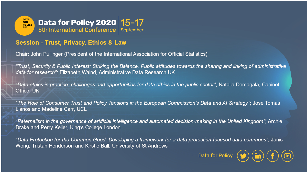 dataforpolicy's tweet image. Wrapping up our fascinating #dataforpolicy2020 session to get started on our next session immediately! THANK YOU to all speakers